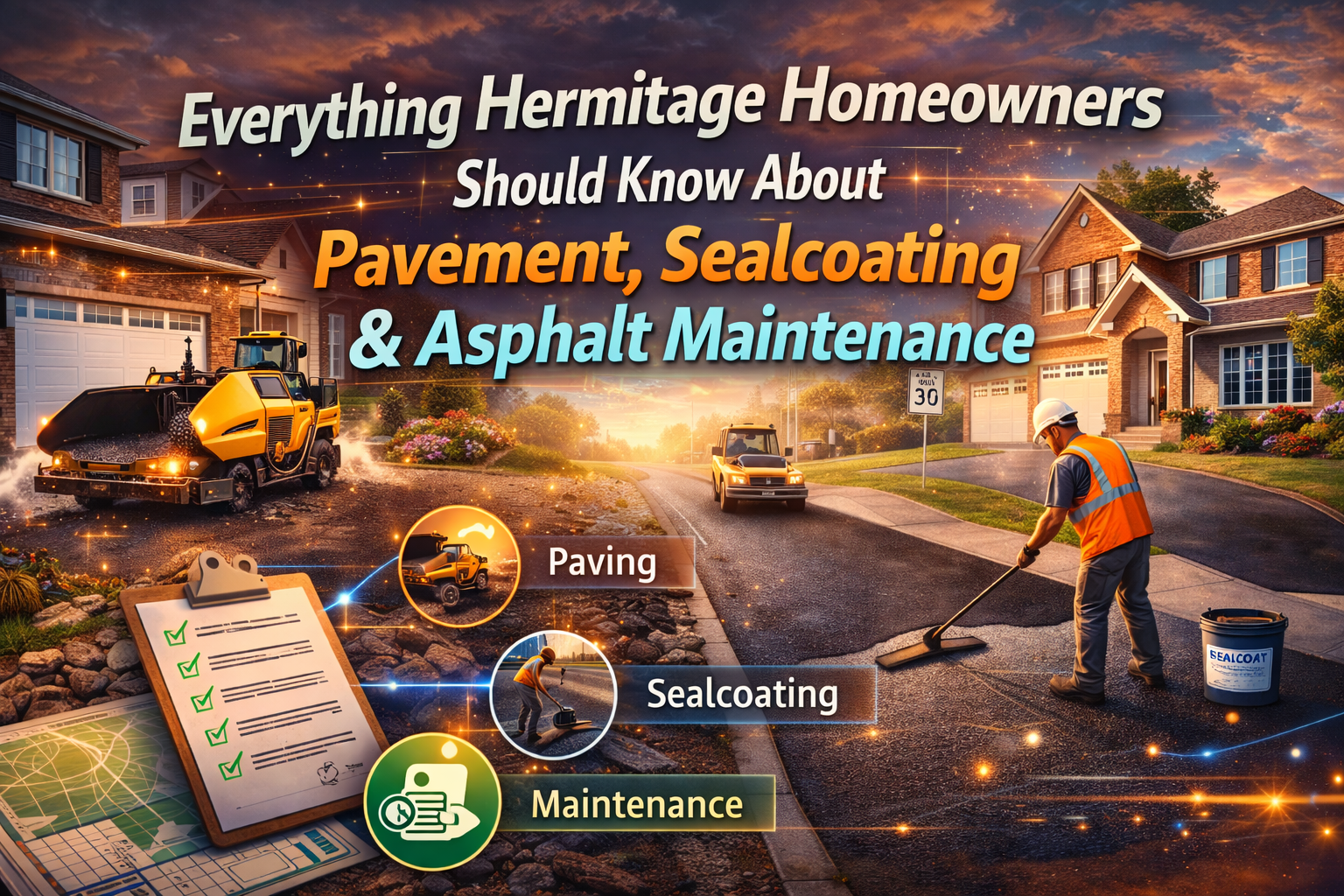 Everything Hermitage Homeowners Should Know About Pavement, Sealcoating & Asphalt Maintenance
